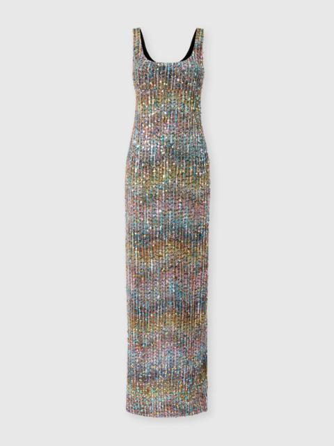 Missoni Sleeveless long dress with zigzag texture