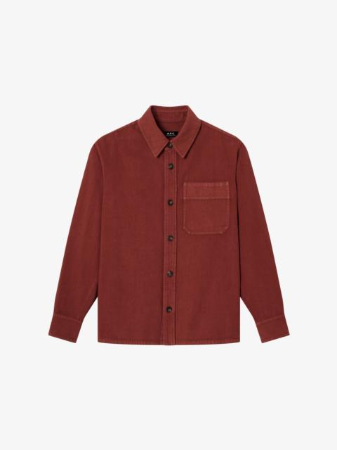 A.P.C. BASILE LOGO OVERSHIRT