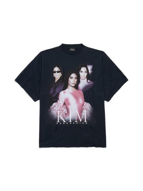 BALENCIAGA Kim K Oversized T-shirt in Faded Black