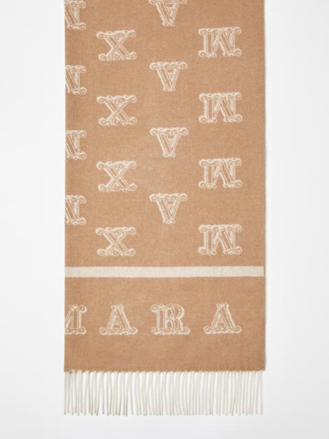 Max Mara WSKLAUSE Jacquard camel colour stole