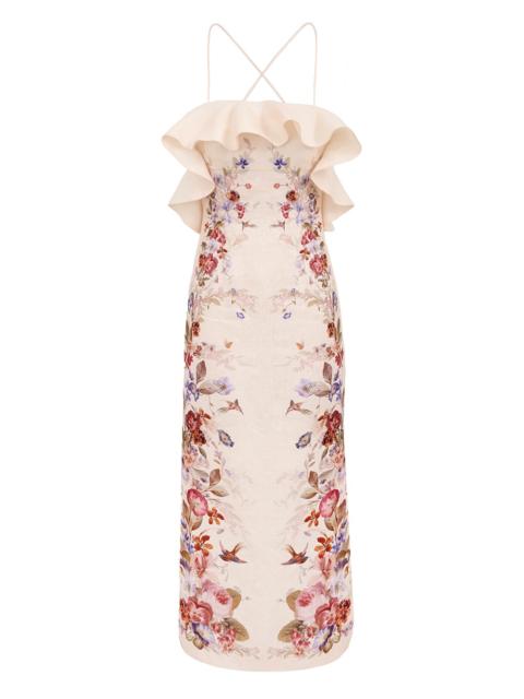Zimmermann PATIENCE FRILL MIDI DRESS