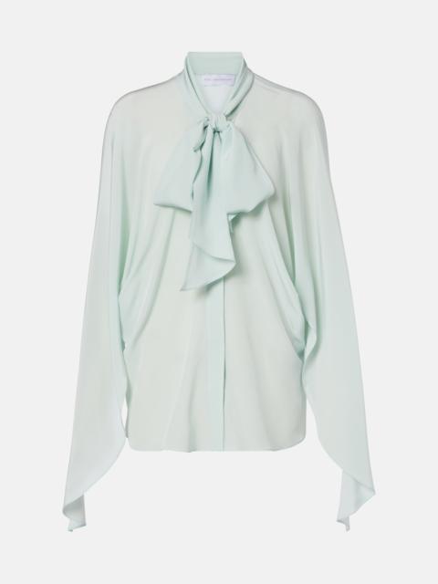Stella McCartney Tie-neck silk blouse
