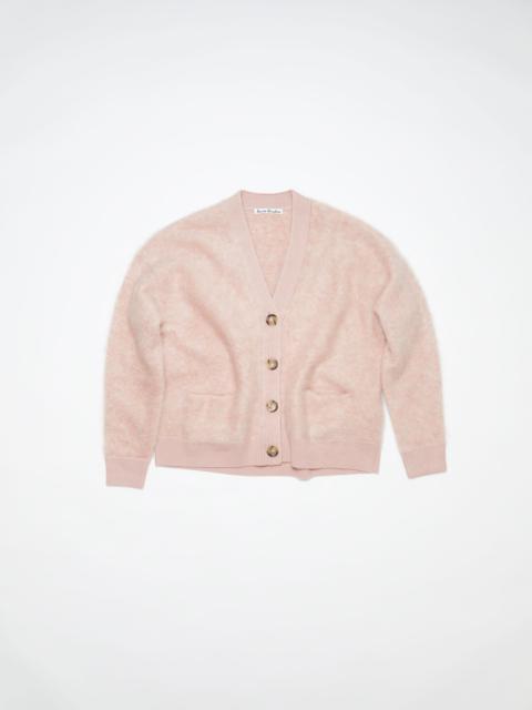 Wool mohair cardigan - Faded pink