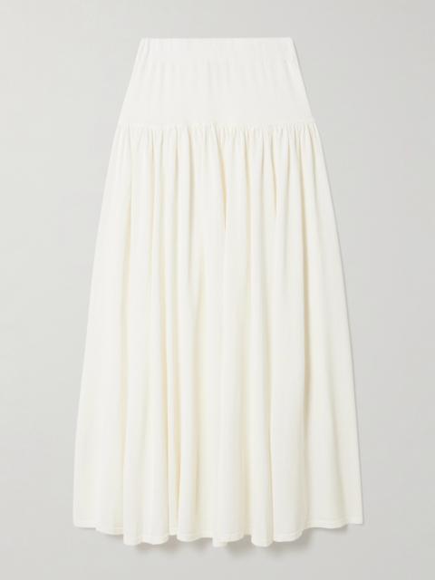 Loulou de Saison Romy Gathered Knited Maxi Skirt