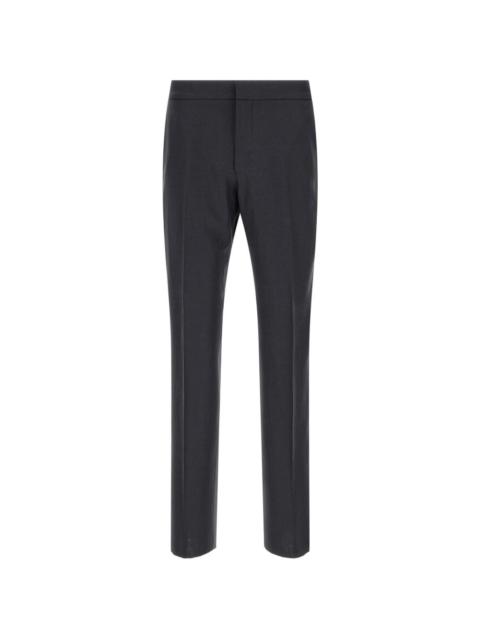 ZEGNA drawstring-waist linen trousers