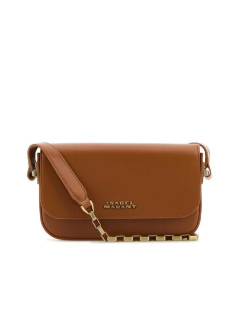 Caramel Leather Lizza Shoulder Bag