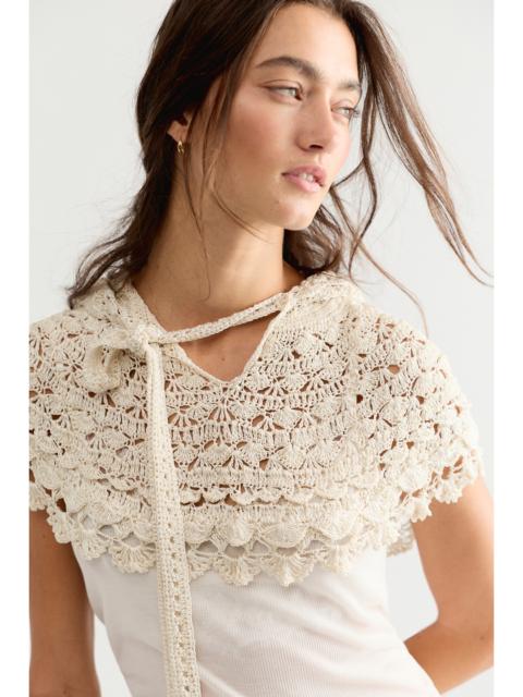 FREE PEOPLE Draped Crochet Hood