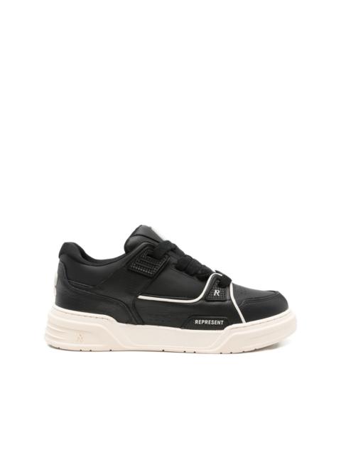 REPRESENT leather panelled low-tops sneakers