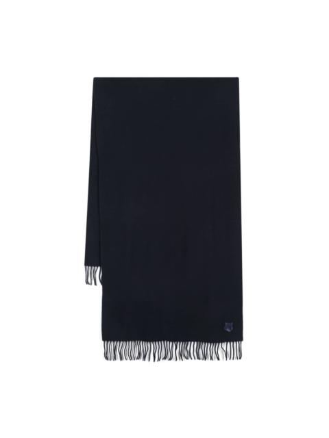 Maison Kitsuné Fox-patch scarf