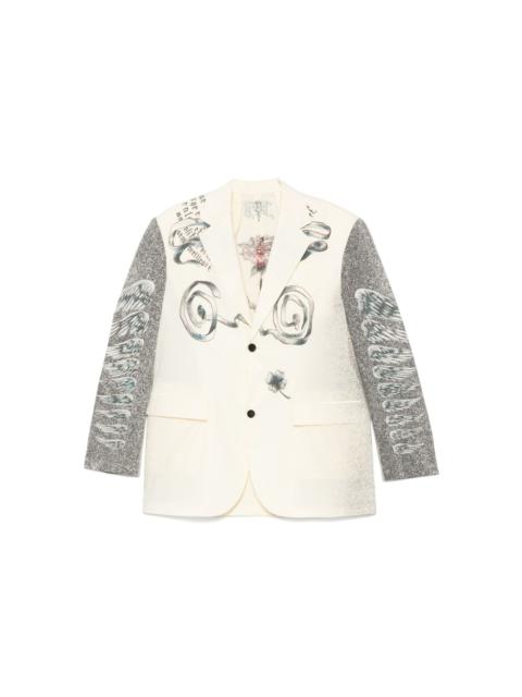 Jean Paul Gaultier multi-tattoo blazer