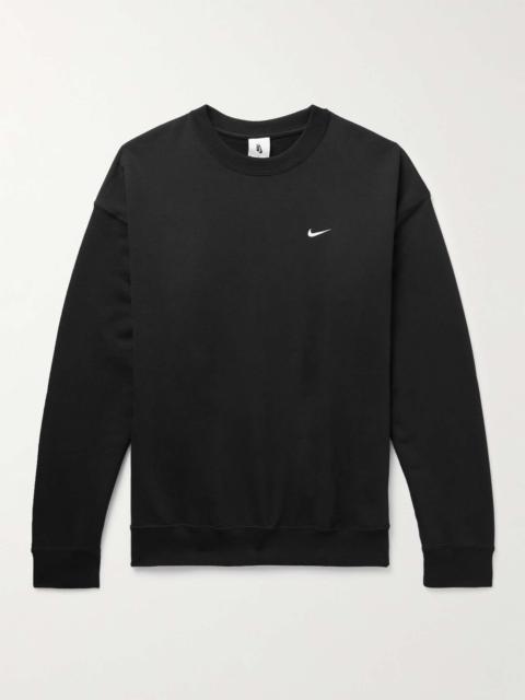 Nike Solo Swoosh Cotton-Blend Jersey Sweatshirt