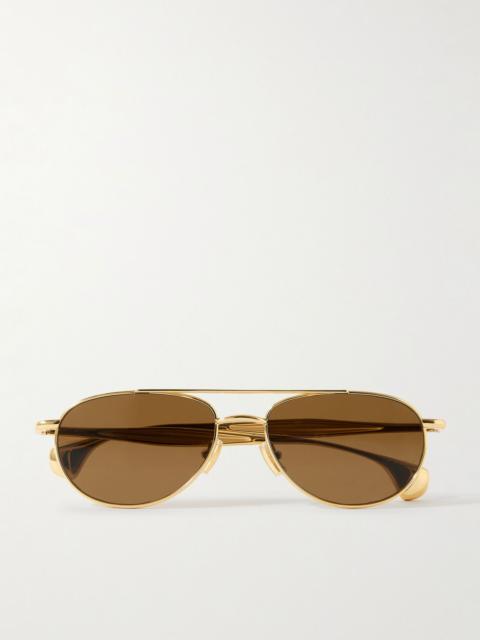 Bottega Veneta Aviator-Style Gold-Tone Sunglasses Gold