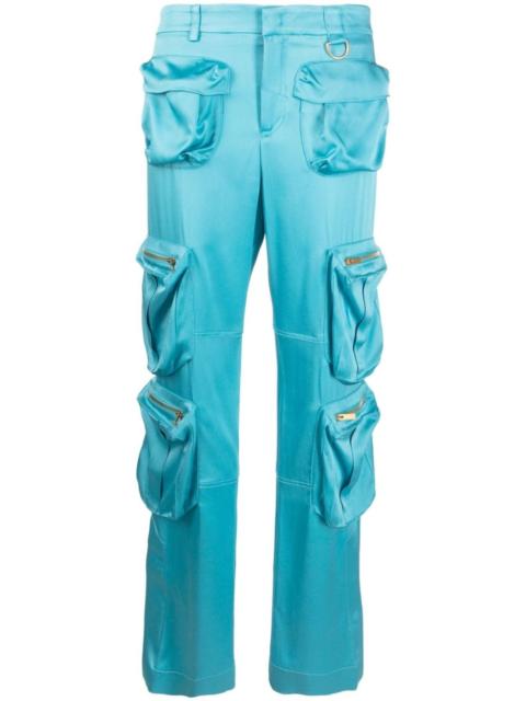 Blumarine satin cargo pants