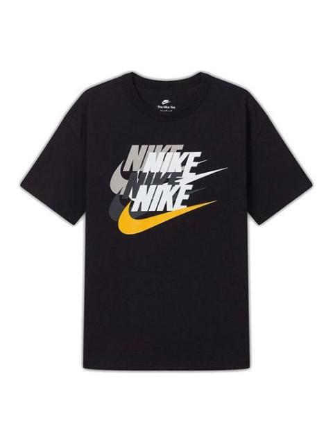 Nike Men's Nike As Nsw Prem Ss Tee Athleisure Casual Sports Logo Printing Short Sleeve Black T-Shirt DV33