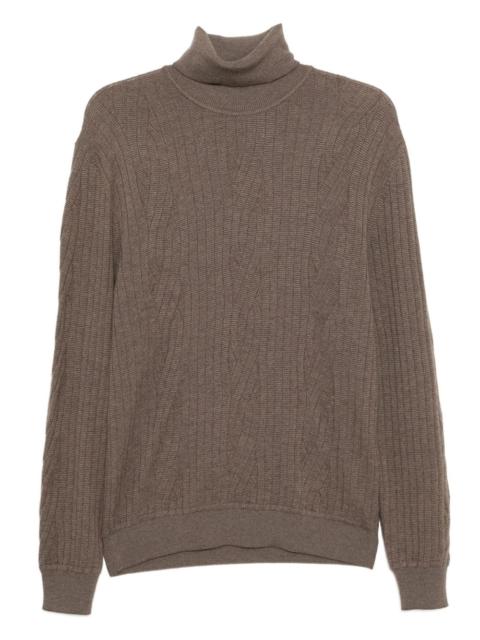 Brioni cable-knit sweatshirt