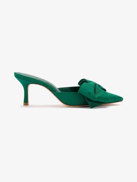Larroudé Mini Elle Pump In Emerald Fabric