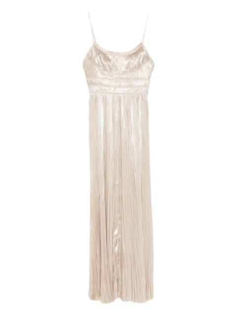 ULLA JOHNSON pleated spaghetti-strap dress