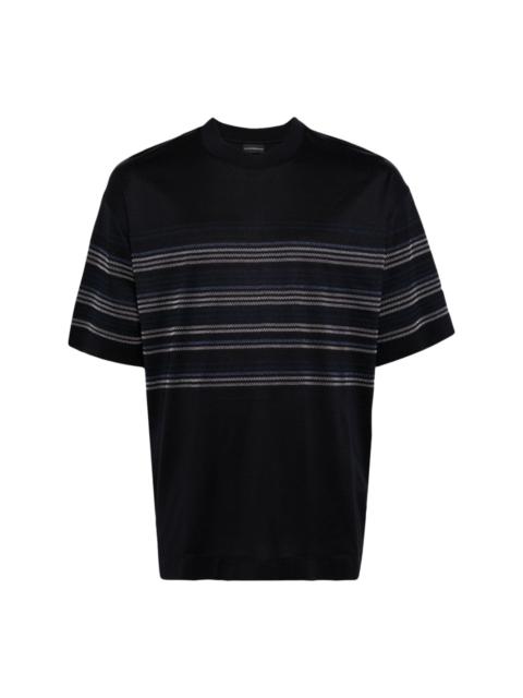 stripe-print short-sleeve T-shirt