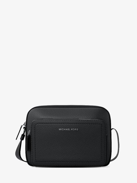 MICHAEL KORS Cooper Pebbled Leather Flight Bag