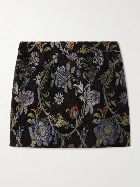 Chloé Floral-brocade Mini Skirt