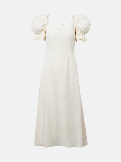 markarian Aila silk jacquard cocktail dress