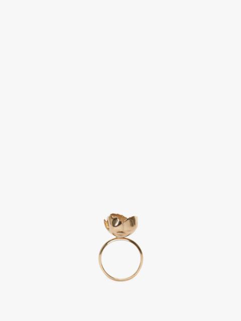 Victoria Beckham Exclusive Camellia Flower Ring In Gold