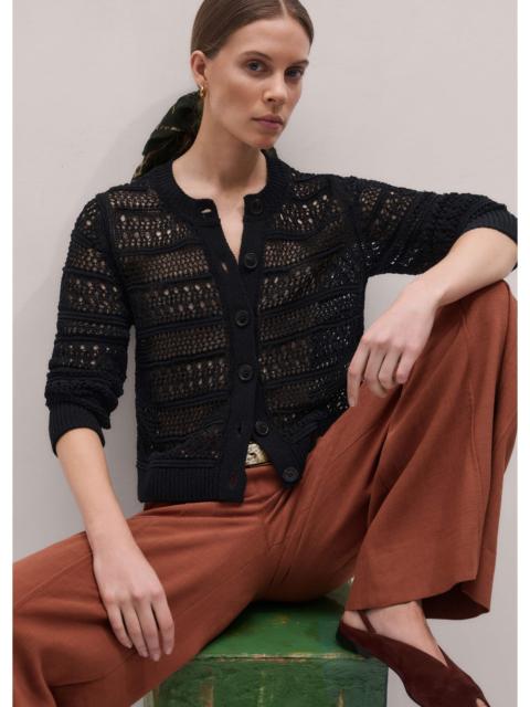 ME+EM Linear Knit Straight Cardigan