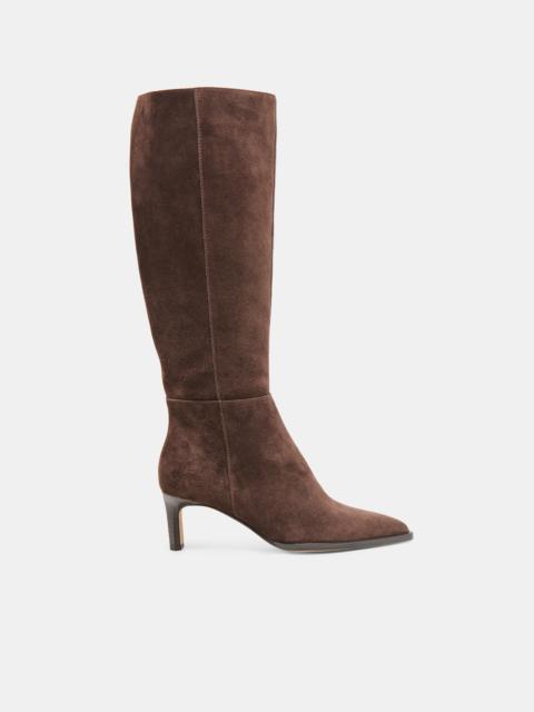 dolce vita ALIMA WIDE CALF BOOTS DK BROWN SUEDE