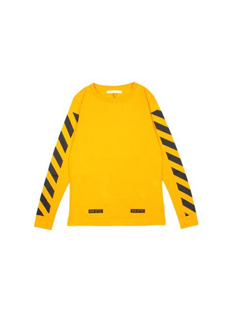 Off-White Off-White C/O VIRGIL OW 13 Alphabet Stripe Long Sleeves Unisex Yellow AU2001-03-04
