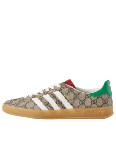 adidas adidas x Gucci Gazelle GG Supreme Shoes 'Beige Ebony Green' 715222-FAAR3-9751