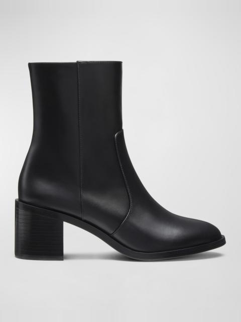Esme Leather Zip Booties