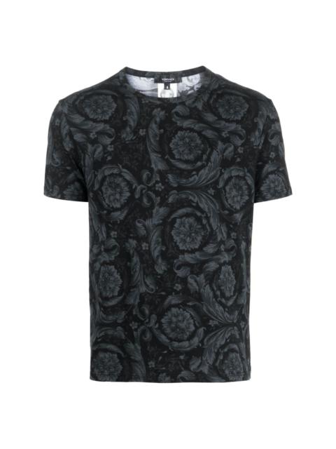 VERSACE baroque-print cotton T-shirt
