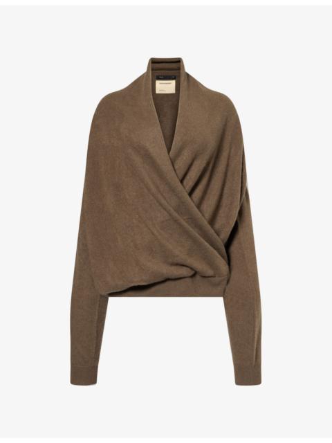 FRENCKENBERGER Cross Draped Cashmere Jumper