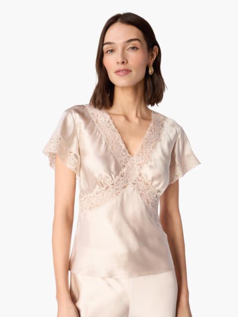 CAMI NYC ROMOLA SILK TOP OAT