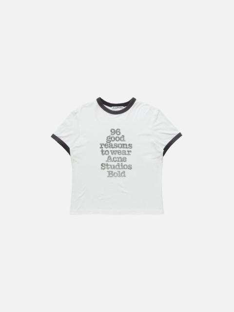 Acne Studios Graphic t-shirt - White/black