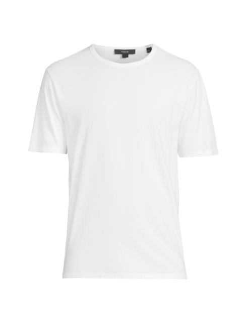 Vince Men's Garment-Dyed Crewneck T-Shirt - Optic White