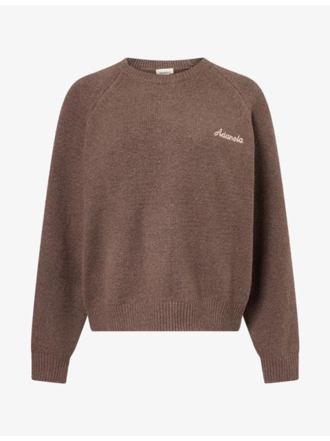 ADANOLA Embroidered-Logo Oversize Cotton-Knit Jumper