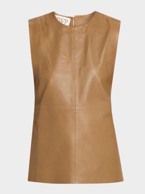 TWP Apron Tunic in Leather