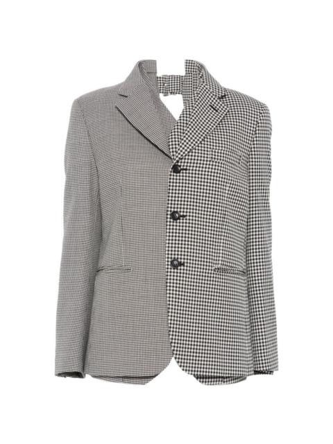 Comme Des Garçons checked blazer