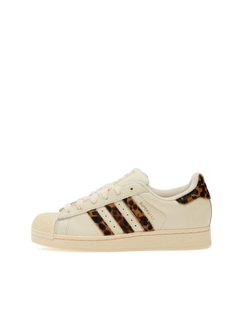 adidas leopard-print Superstar trainers