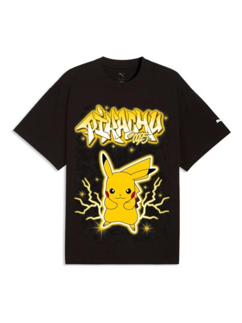 PUMA PUMA x Pokemon Pikachu Oversized T-Shirt 'PUMA Black' 635658-01