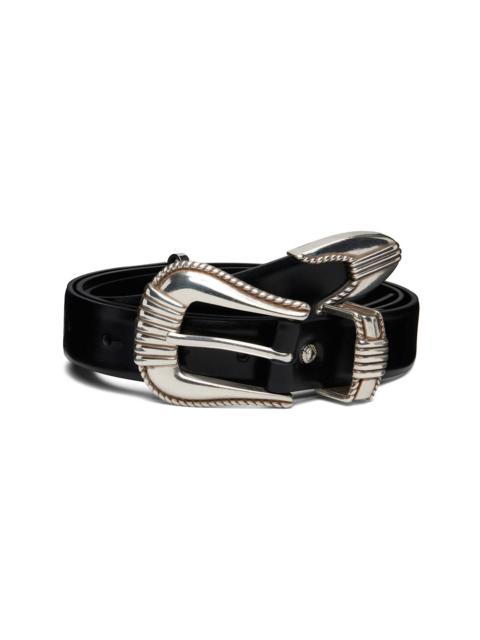 TOGA PULLA Black Metal Belt