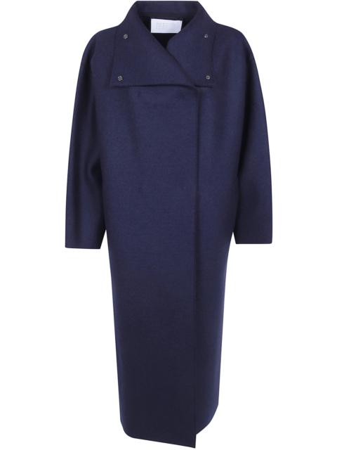 Harris Wharf London Coat Funnel Neck Women Funnel Neck Oversized Coat