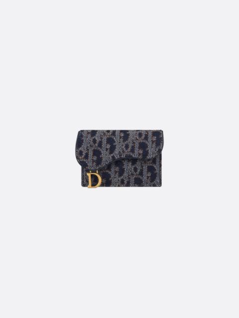 Dior Saddle Bloom Card Holder