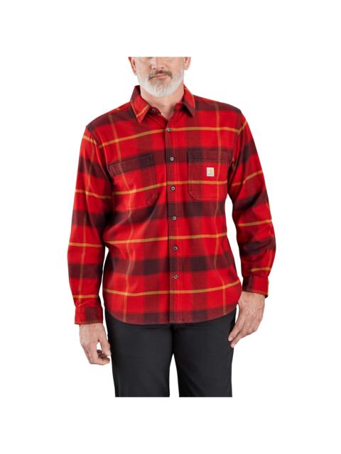 Carhartt Rugged Flex® Relaxed Fit Midweight Flannel Long-Sleeve Plaid Shirt