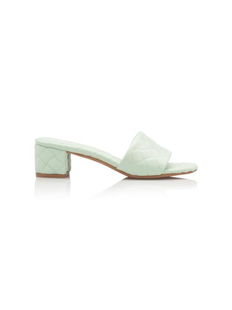 Bottega Veneta Amy Padded Sandals green