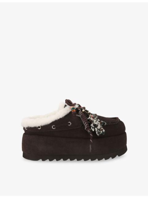 STEVE MADDEN Cuddly Suede Slippers