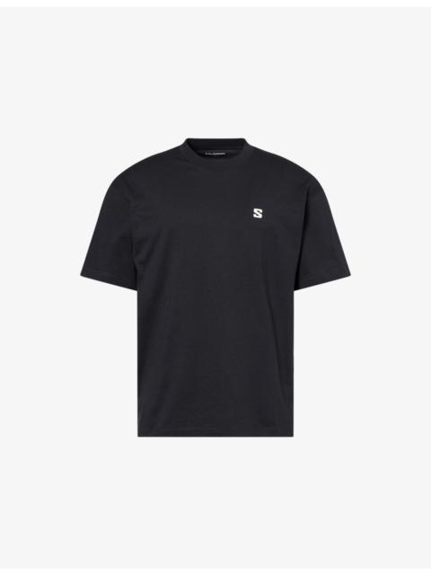 SALOMON Round Logo-Print Cotton T-Shirt