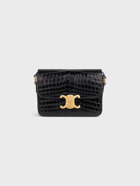 CELINE Teen Triomphe Bag in Crocodile