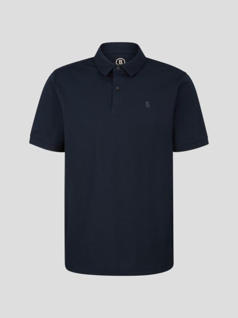 BOGNER Timo Piqué polo shirt in Navy blue